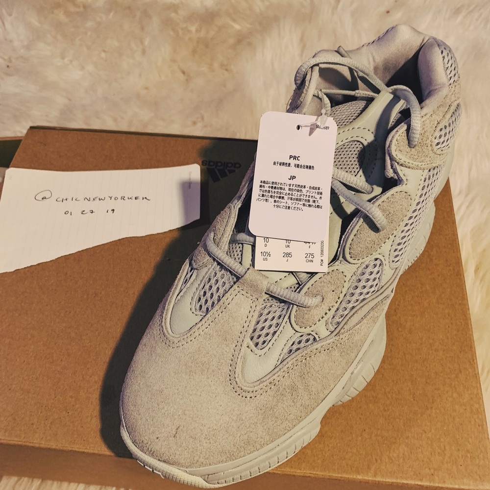 Adidas yeezy 500 salt size 10.5 NWT